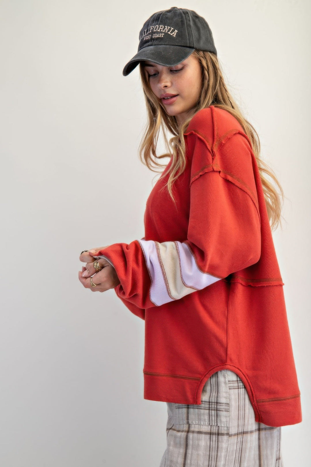 Pull en Coton Brodé Multicolore pour Femme 3