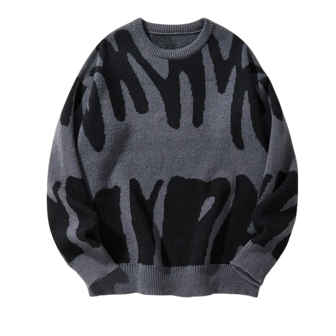 Pull en Tricot Graphique pour Hommes 0