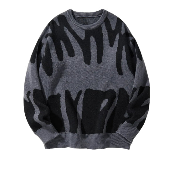 Pull en Tricot Graphique pour Hommes 0