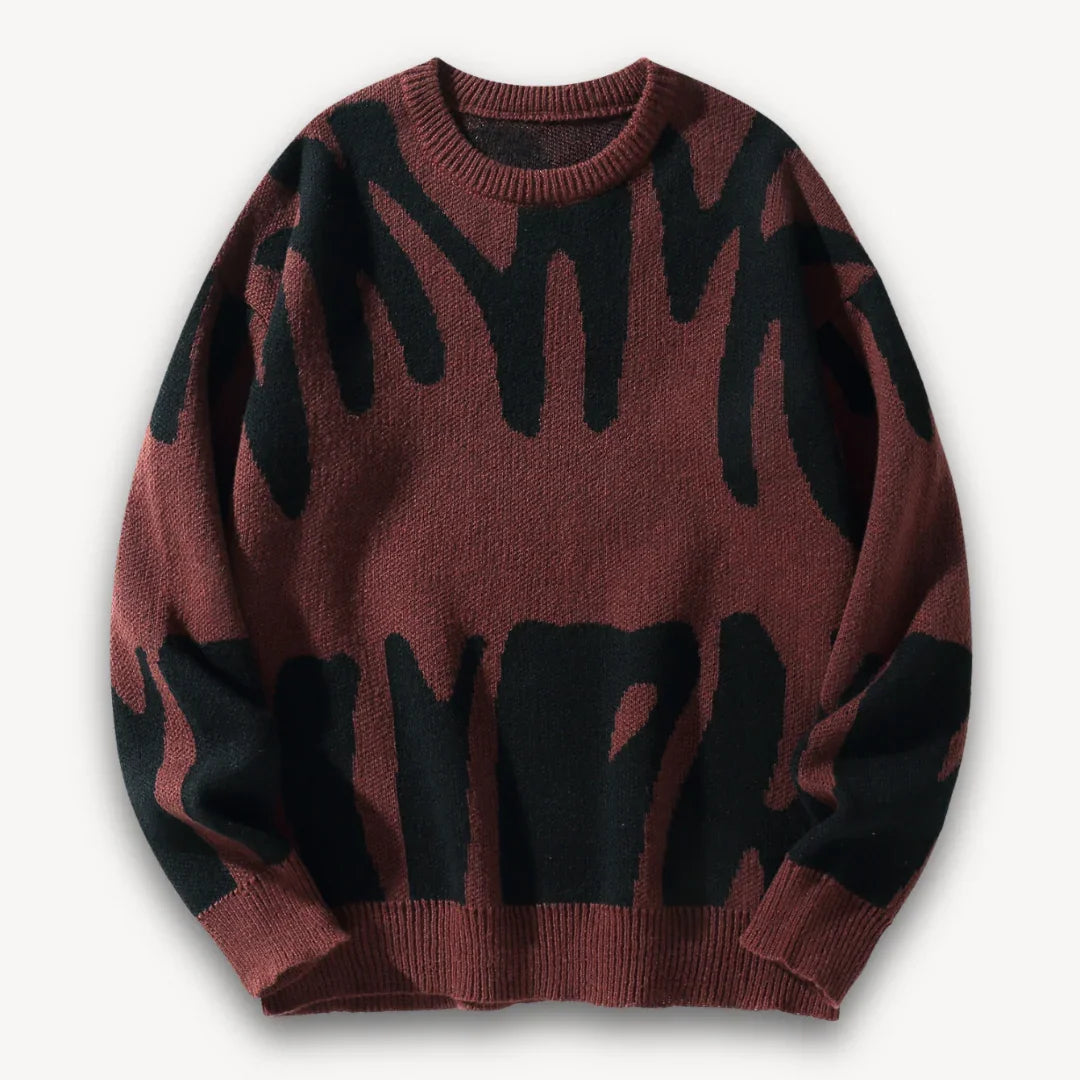 Pull en Tricot Graphique pour Hommes 3