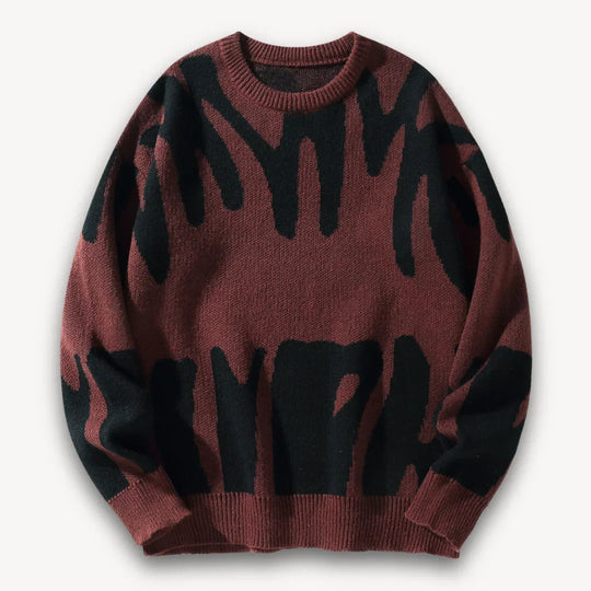 Pull en Tricot Graphique pour Hommes 3