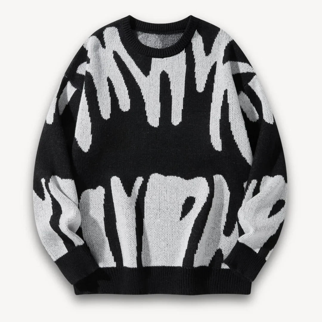 Pull en Tricot Graphique pour Hommes 7