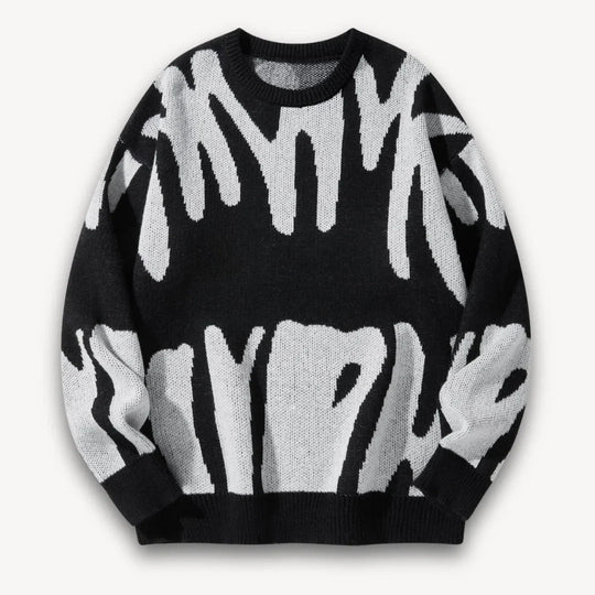 Pull en Tricot Graphique pour Hommes 7