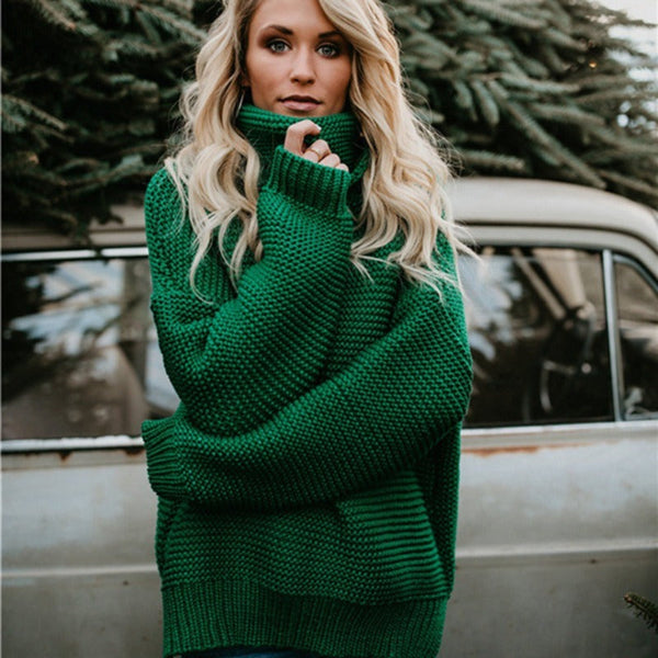 Pull en Tricot pour Femmes - Turtleneck à Coupe Relaxée 3