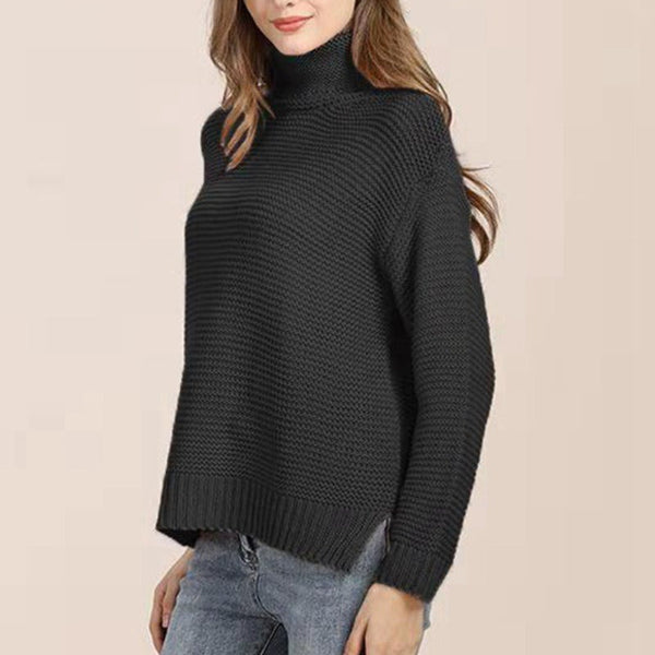 Pull en Tricot pour Femmes - Turtleneck à Coupe Relaxée 4