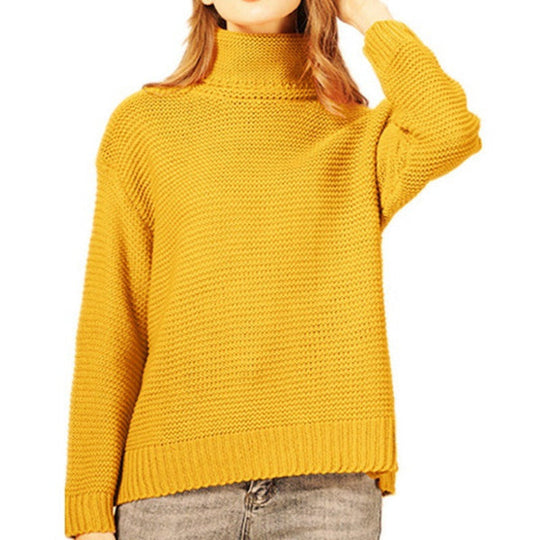 Pull en Tricot pour Femmes - Turtleneck à Coupe Relaxée 5