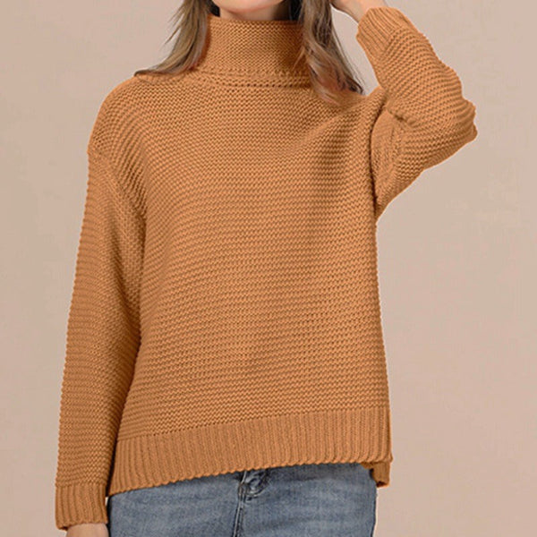 Pull en Tricot pour Femmes - Turtleneck à Coupe Relaxée 6