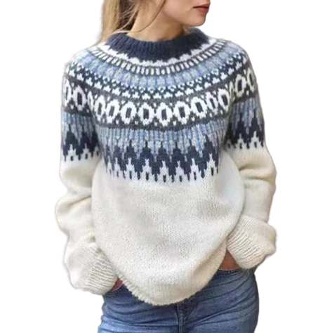 Pull pour Femme à Motif Nordique 0