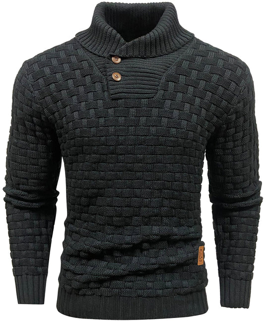 Pull pour Homme Col Montant en Polyester 0