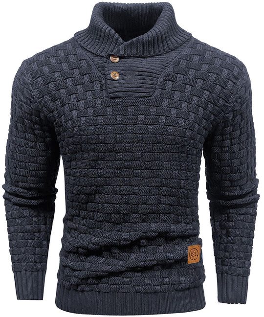 Pull pour Homme Col Montant en Polyester 1