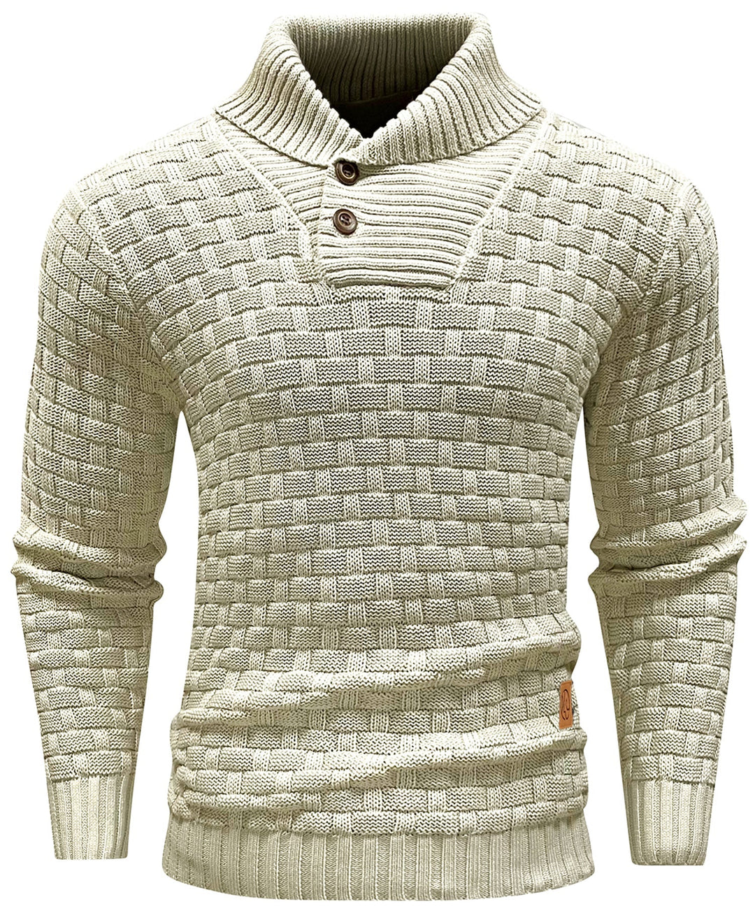 Pull pour Homme Col Montant en Polyester 3