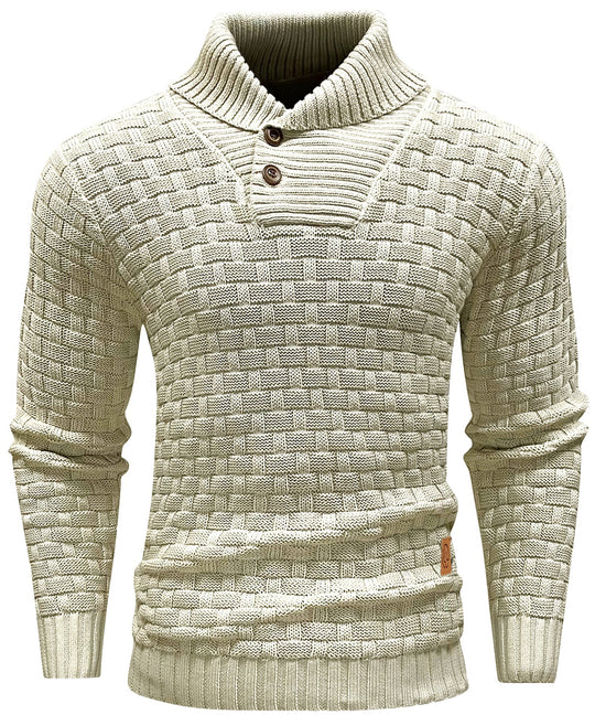 Pull pour Homme Col Montant en Polyester 3