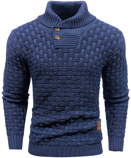 Pull pour Homme Col Montant en Polyester 6