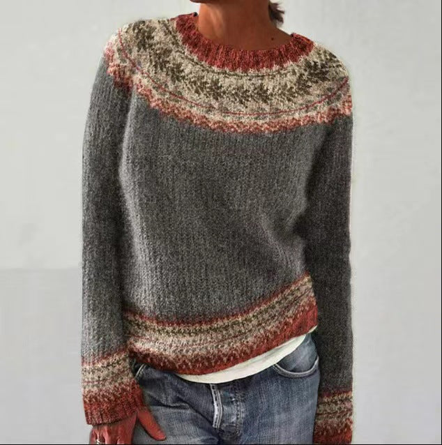 Pull vintage pour femme au design rétro 5