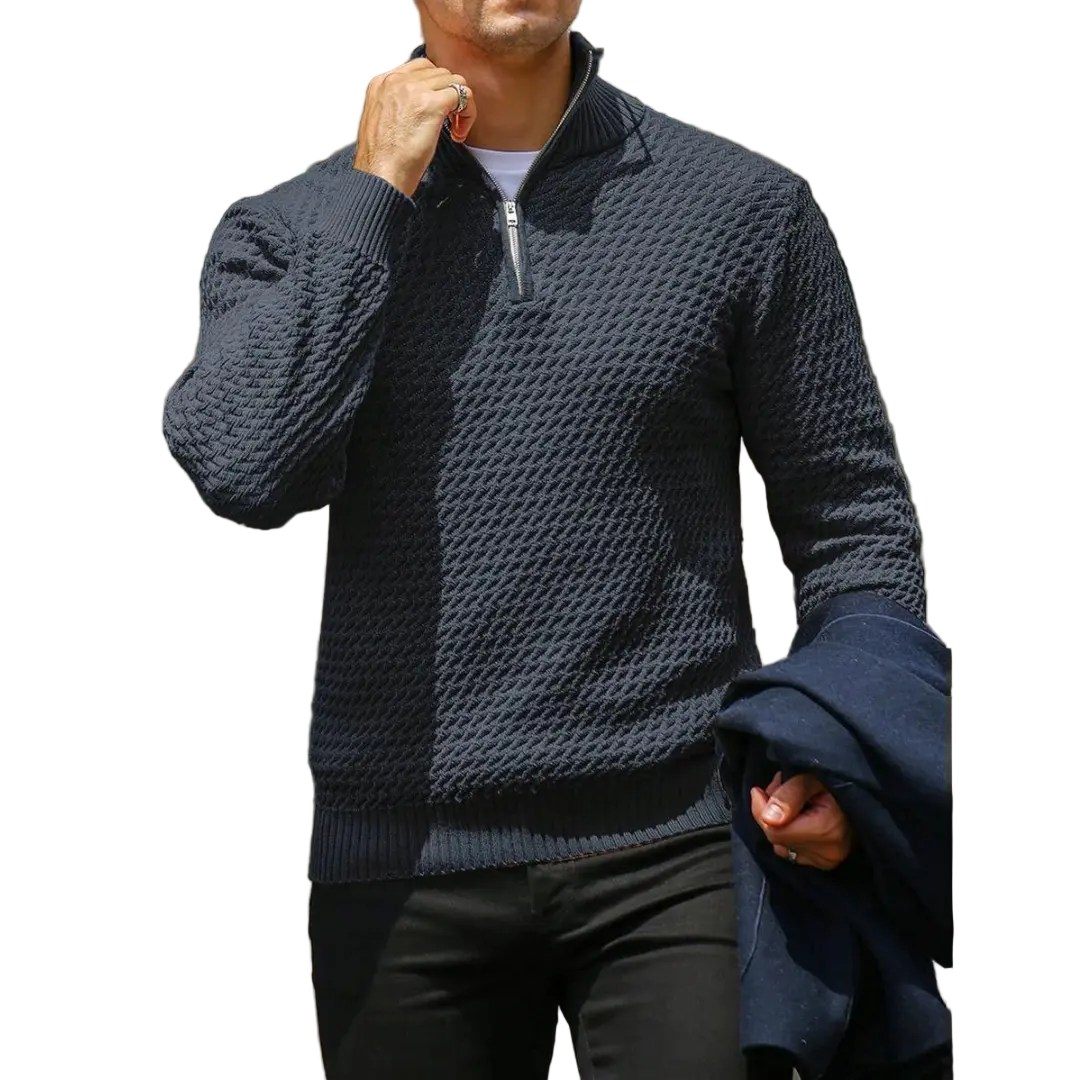 Pull zippé pour homme au style moderne 0