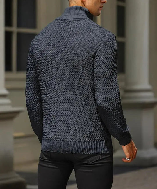 Pull zippé pour homme au style moderne 3