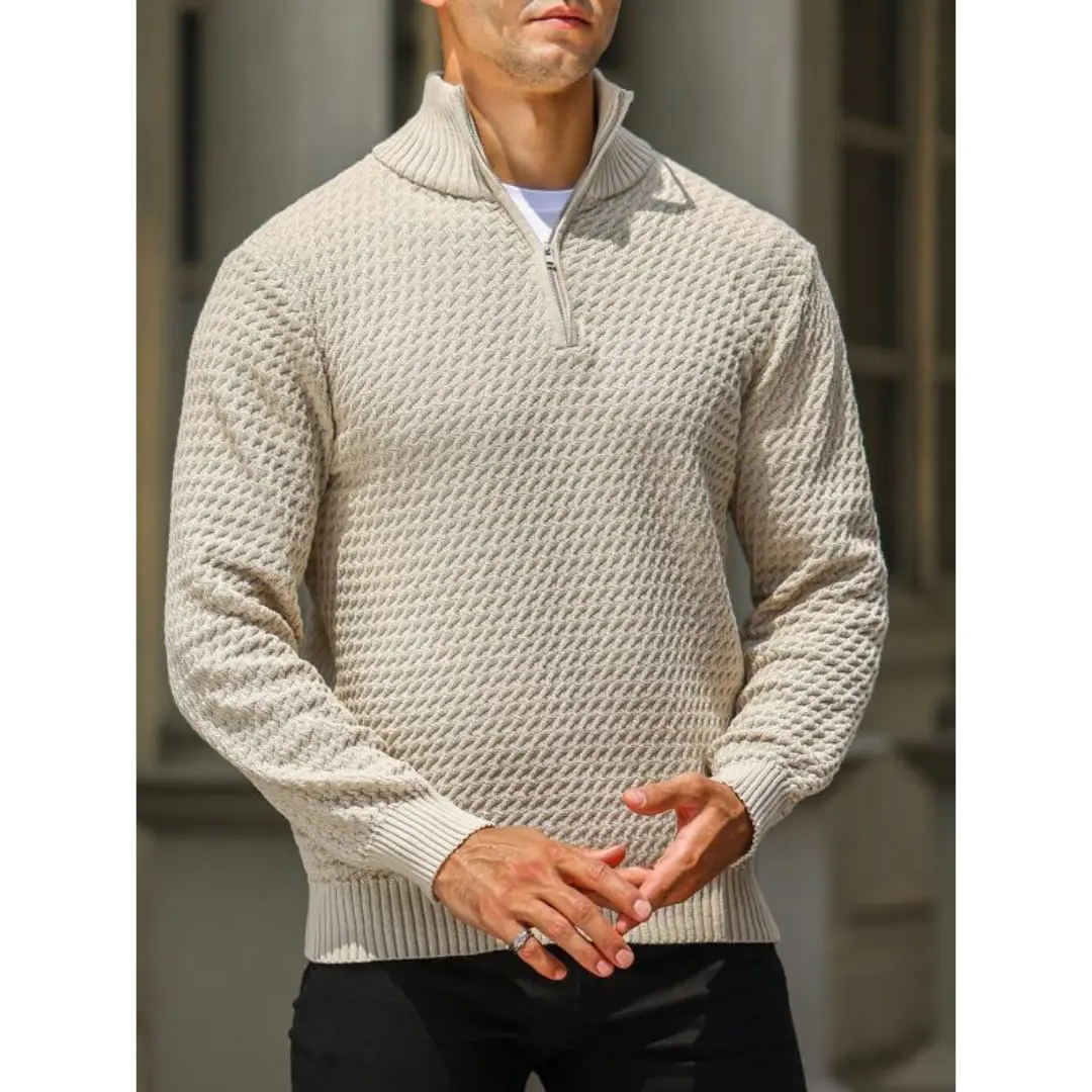 Pull zippé pour homme au style moderne 4