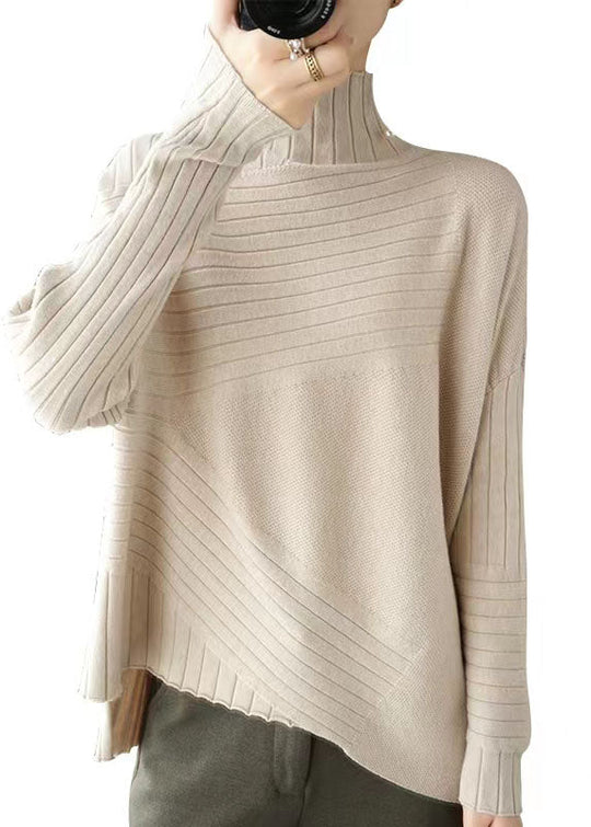 Pulls en tricot asymétrique pour femmes grande taille 6