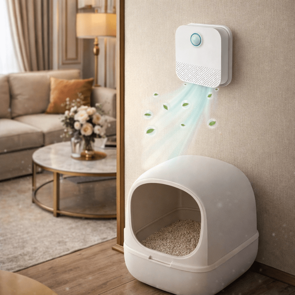 Purificateur d'Air Automatique pour Chats avec Détecteur de Mouvement 0