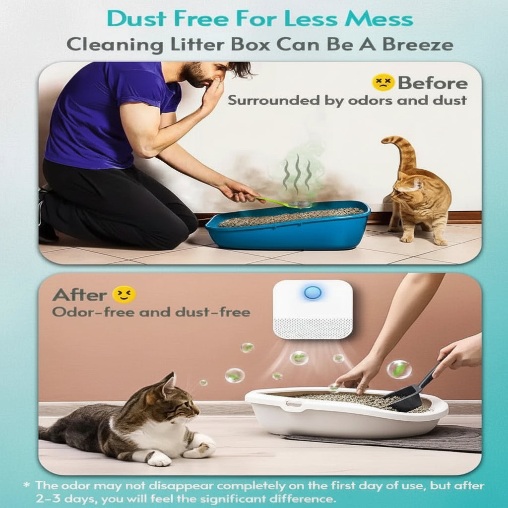 Purificateur d'Air Automatique pour Chats avec Détecteur de Mouvement 5
