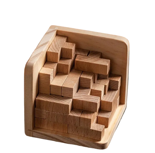 Puzzle 3D En Bois Triangulaire Pour Adultes Et Enfants - 54 Pièces Créatif 0