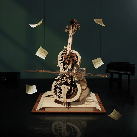 Puzzle 3D Violoncelle Mécanique Artistique pour Passionnés de Musique 1