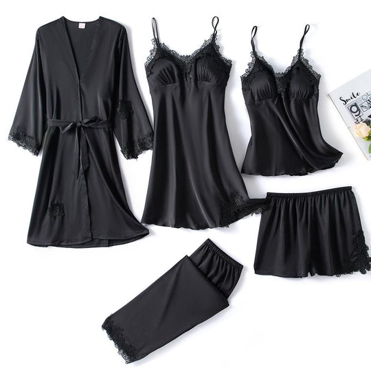Pyjama Femme Chic et Confortable avec Chemise Boutonnée et Pantalon Assorti 1
