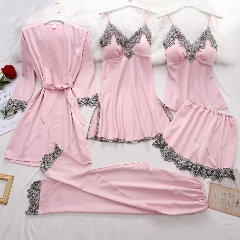 Pyjama Femme Chic et Confortable avec Chemise Boutonnée et Pantalon Assorti 2