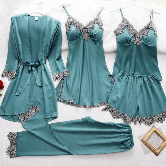 Pyjama Femme Chic et Confortable avec Chemise Boutonnée et Pantalon Assorti 4