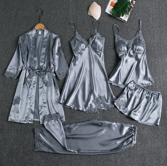 Pyjama Femme Chic et Confortable avec Chemise Boutonnée et Pantalon Assorti 9