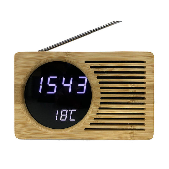 Radio-réveil numérique avec affichage de température et radio FM 0