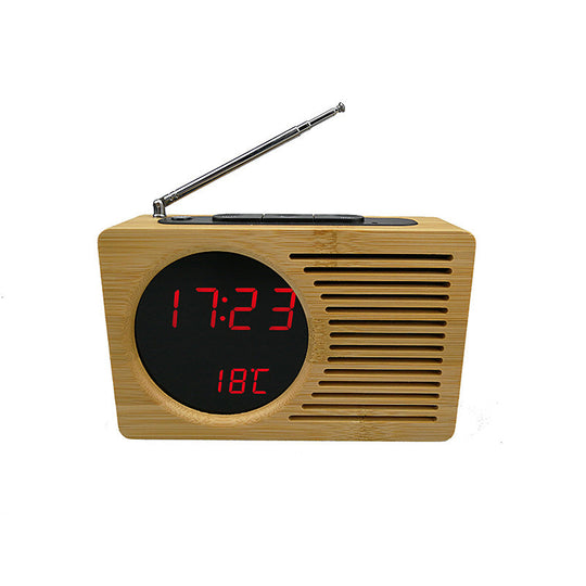 Radio-réveil numérique avec affichage de température et radio FM 6