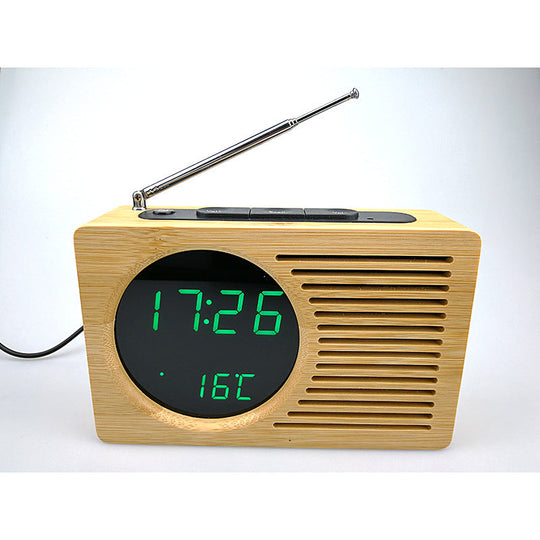 Radio-réveil numérique avec affichage de température et radio FM 8