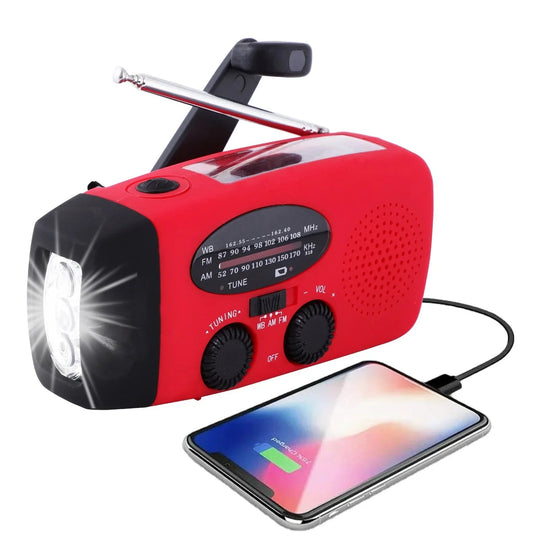 Radio d'Urgence Multifonctionnelle Portable avec Powerbank et Lampe Torche 2