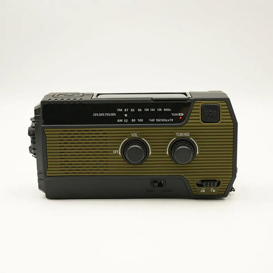 Radio d'urgence Solaire avec Lampe de Poche LED 1