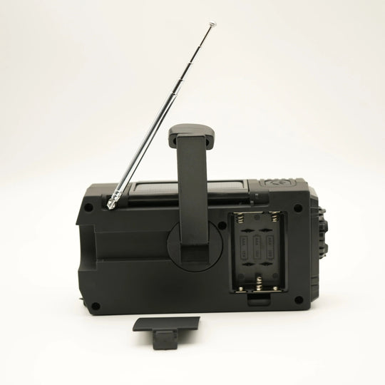 Radio d'urgence Solaire avec Lampe de Poche LED 4