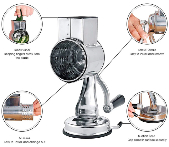 Râpe Rotative Multifonctionnelle de Cuisine 3