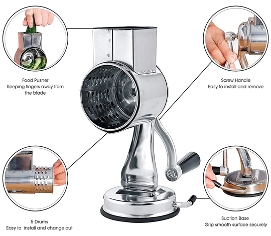 Râpe Rotative Multifonctionnelle de Cuisine 5