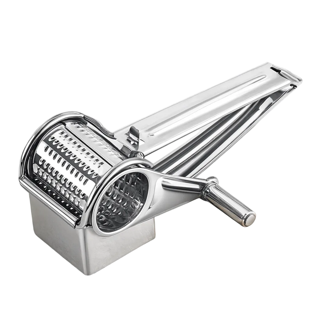Râpe à Fromage Manuelle Rotative Multifonctionnelle Avec Tambours Interchangeables 0
