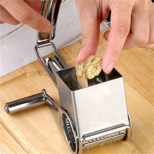 Râpe à Fromage Manuelle Rotative Multifonctionnelle Avec Tambours Interchangeables 3