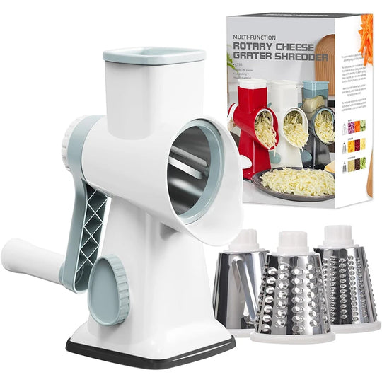 Râpe à Fromage Rotative 3 en 1 Manuelle 7