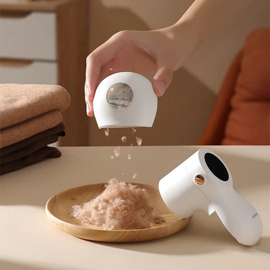 Rasoir Anti Bouloches Compact avec Lames en Acier Inoxydable pour Entretien Vêtements 2