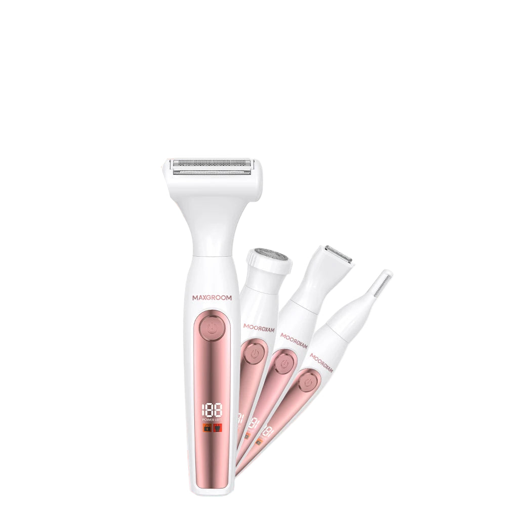 Rasoir Électrique Femme 4 en 1 Imperméable Rechargeable 0