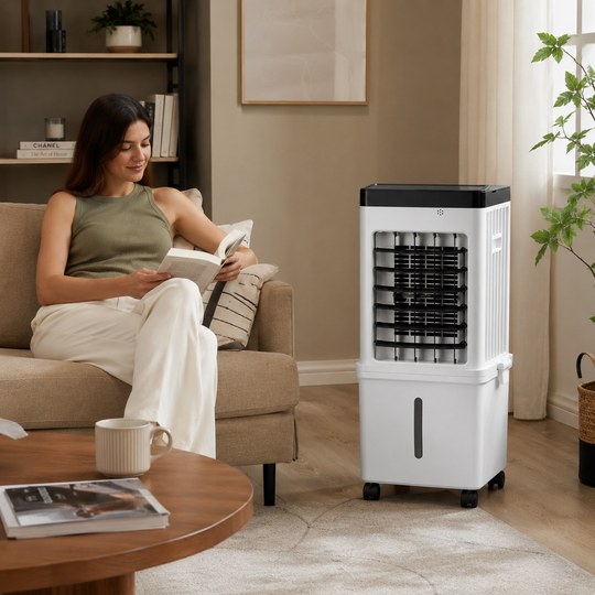 Refroidisseur d'Air Portable 3 en 1 avec Minuterie et Ventilateur Oscillant 0