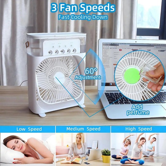Refroidisseur d'Air Portable 3 en 1 avec Ventilateur et Humidificateur 2