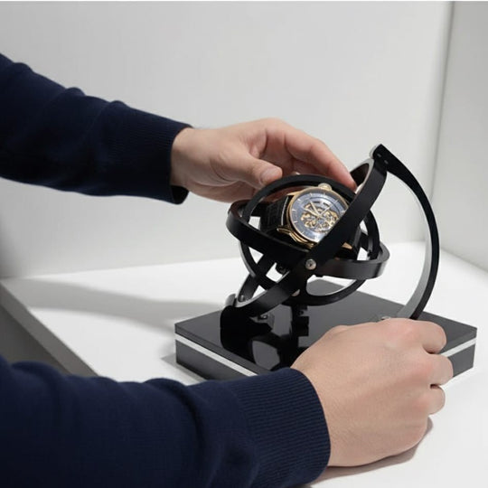 Remontoir Montre Automatique Design Luxe Silencieux avec Modes de Rotation 6