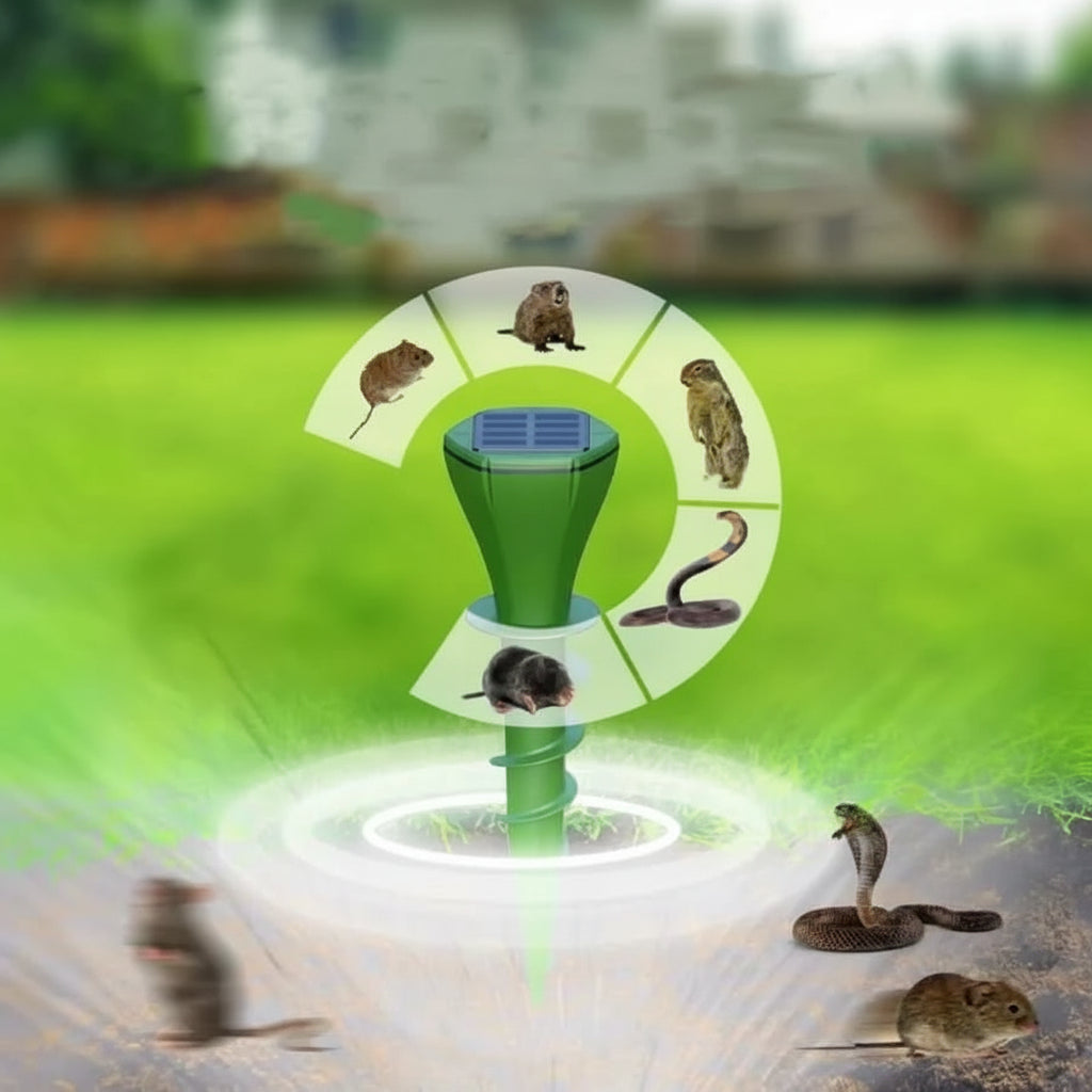 Répulsif Solaire Anti-Taupes avec Vibrations Écologique 4