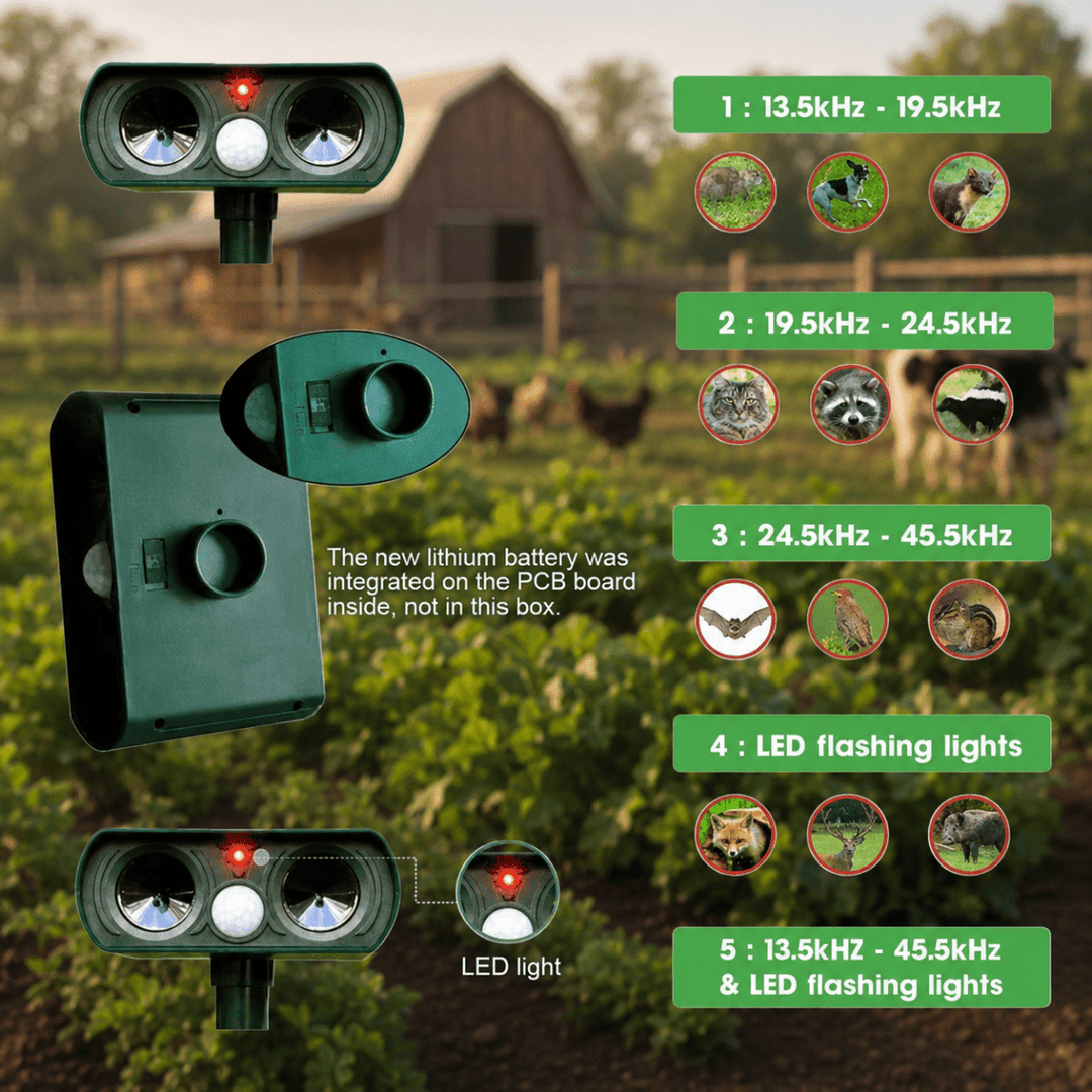 Répulsif Solaire pour Animaux Écologique 4