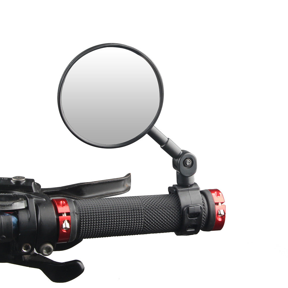 Rétroviseur de Guidon de Vélo Réglable avec Bras Pivotant et Verre Convexe Grand Angle 4