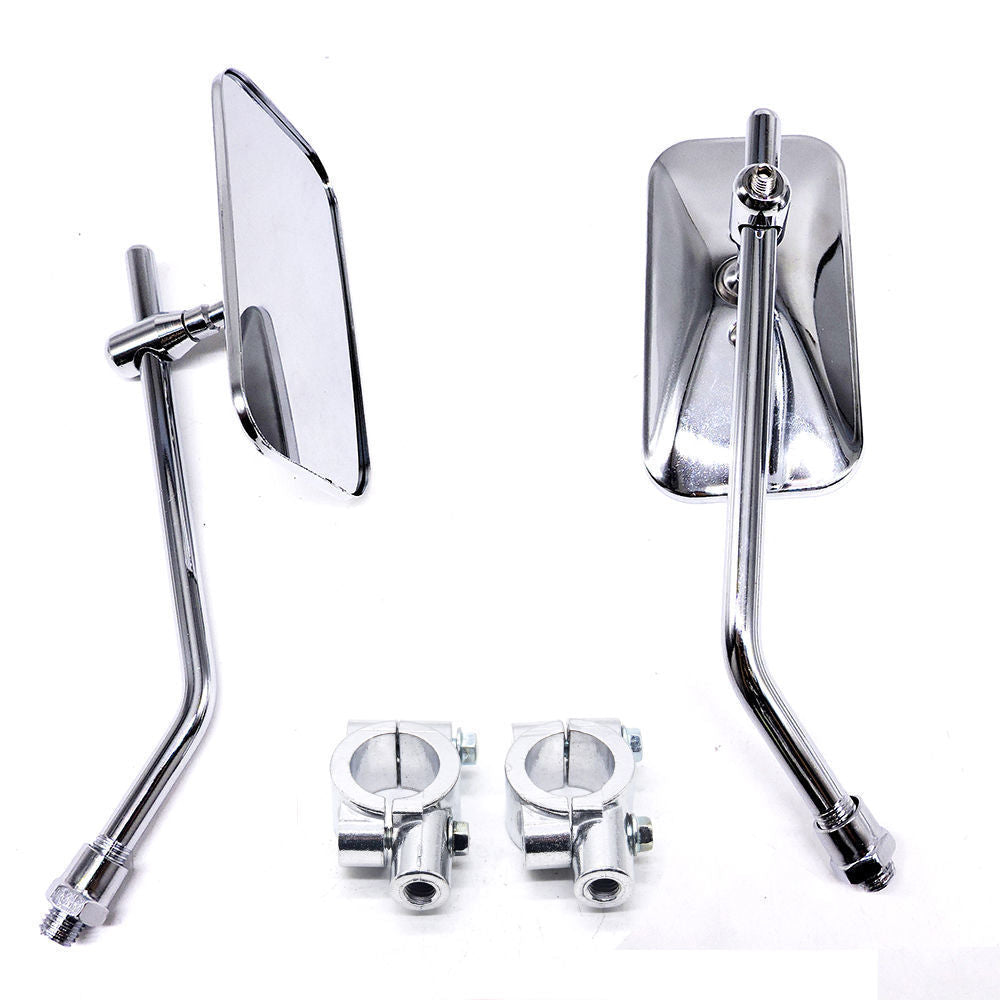 Rétroviseurs de guidon moto réglables style chromé universel 0